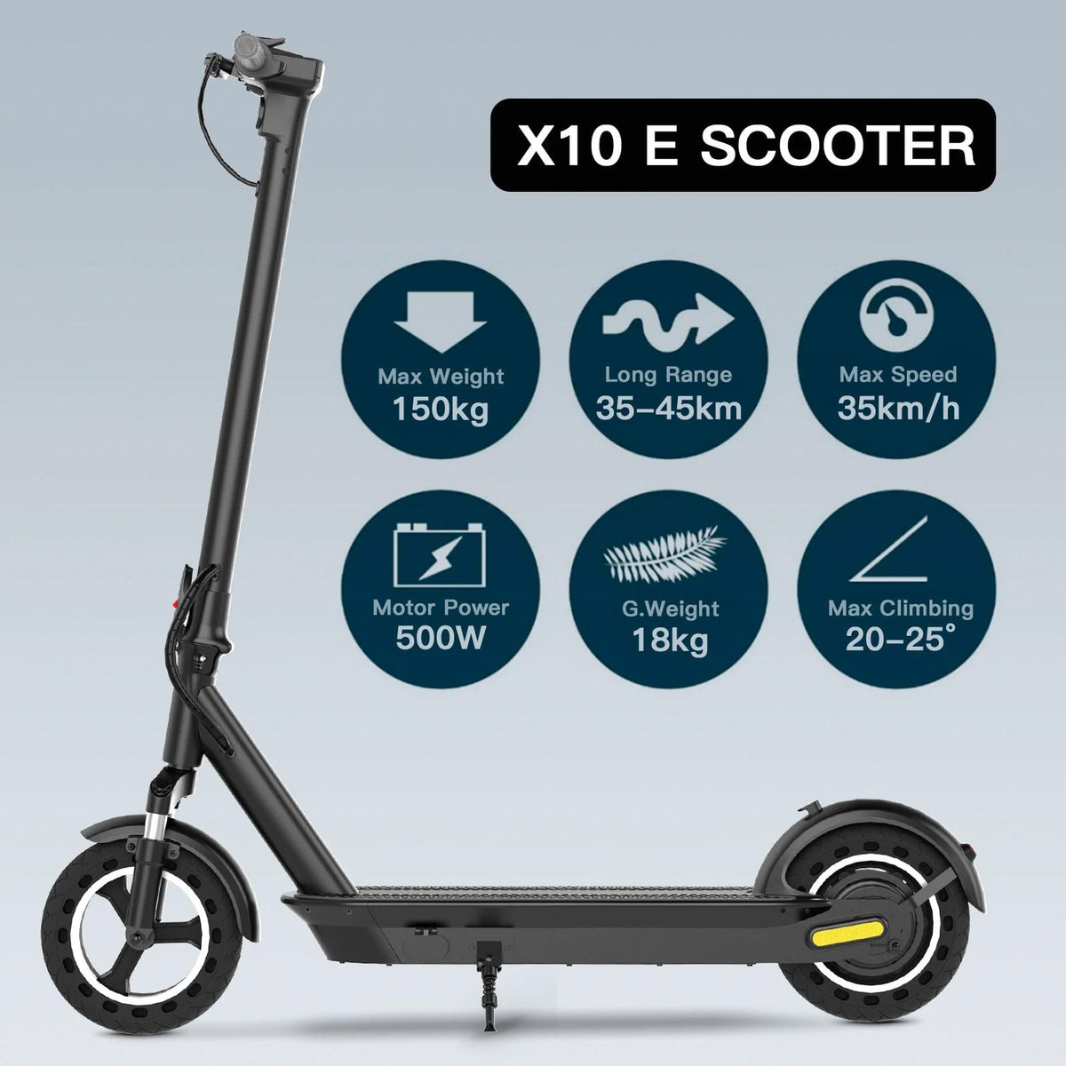 iScooter X10 500W Electric scooter for adults – FLYDRONE