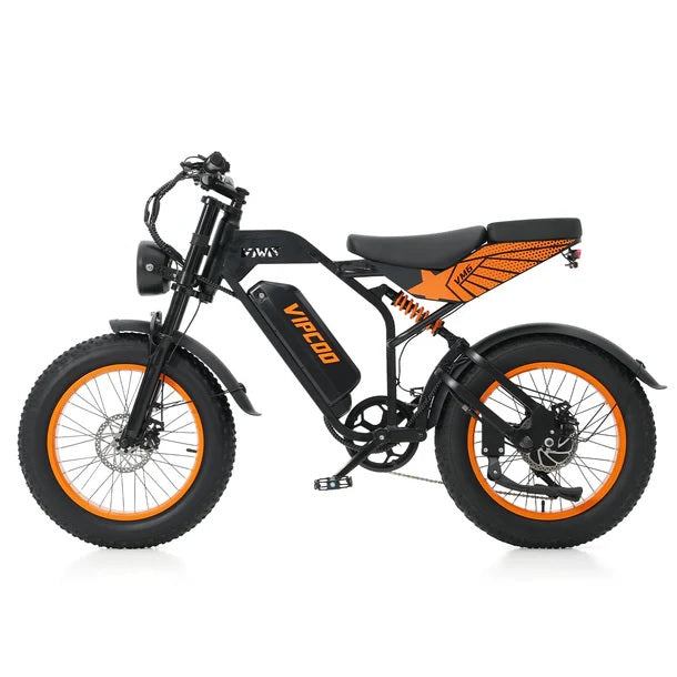 VIPCOO VM6 750W Fat Tyre Electric Bike – Long Range 48V 18.2Ah Off-Road E-Bike