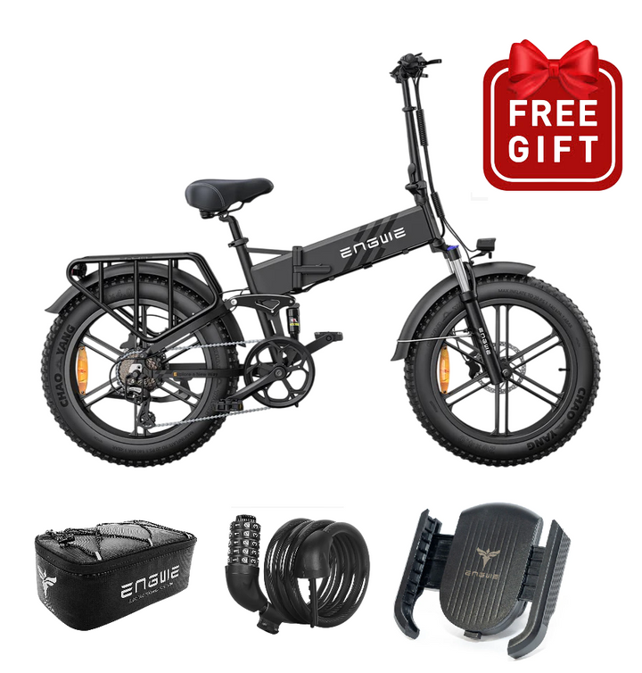 ENGWE Engine Pro 2.0 Folding E-Bike 20 Inch Fat Tyre 48V16Ah 8-Speed with Free Gifts