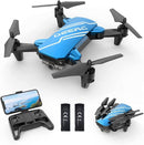 DEERC D20 Mini Drone for Kids with 720P HD FPV Camera, Foldable RC Quadcopter Blue