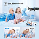 DEERC D20 Mini Drone for Kids with 720P HD FPV Camera, Foldable RC Quadcopter Blue