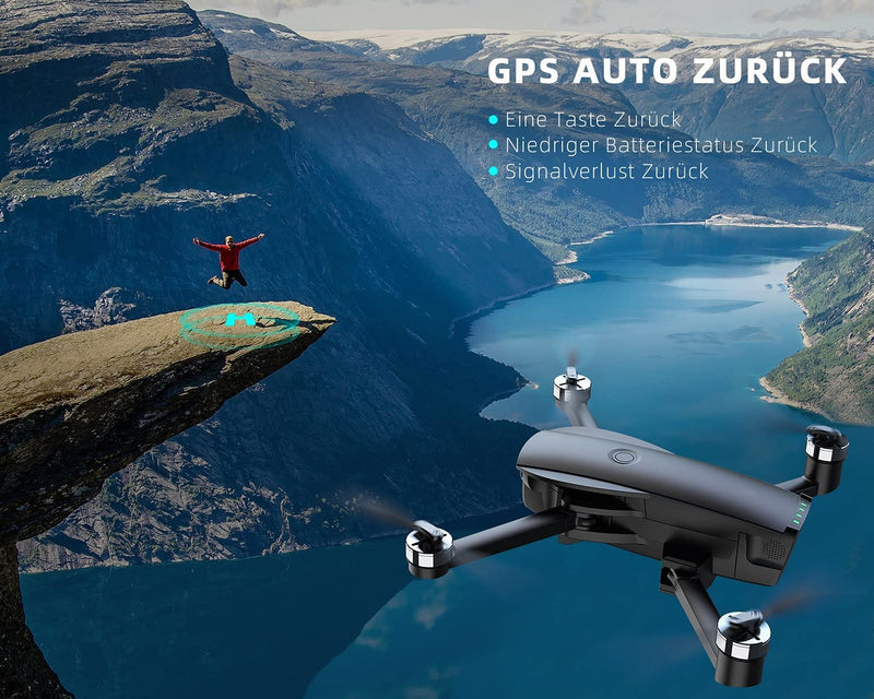 SNAPTAIN SP7100 4K GPS Foldable Drone with Carry Bag, 26 Minutes Flight Time for Beginners