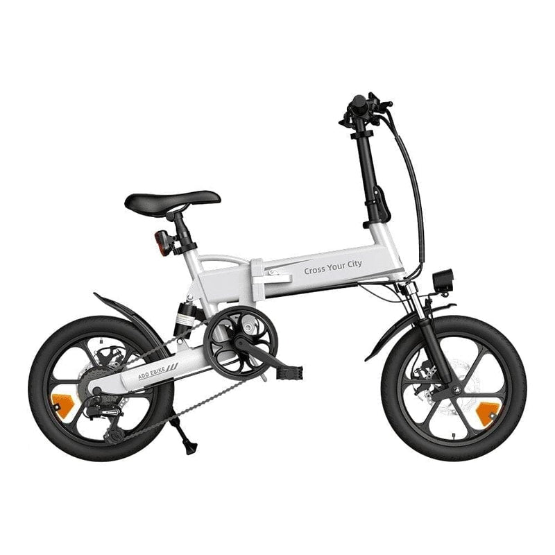 ADO A16+ Lightweight Folding Electric Bike Battery Life Up to 40 Miles - Alloy Bike
