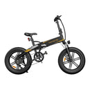 ADO A20F+ 20 Inches Fat Tire Folding Electric Bike Battery Life Up to 40 Miles - Alloy Bike
