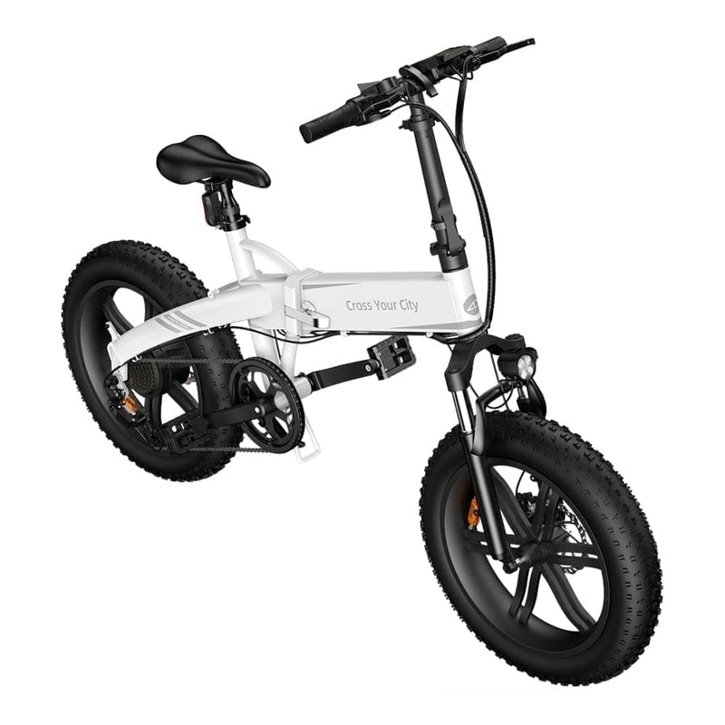 ADO A20F+ 20 Inches Fat Tire Folding Electric Bike Battery Life Up to 40 Miles - Alloy Bike