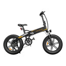 ADO A20F+ 20 Inches Fat Tire Folding Electric Bike With Mudguard Battery Life Up to 40 Miles - Alloy Bike