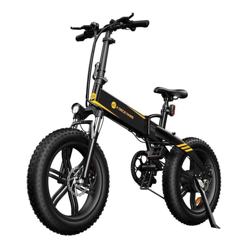 ADO A20F+ 20 Inches Fat Tire Folding Electric Bike With Mudguard Battery Life Up to 40 Miles - Alloy Bike