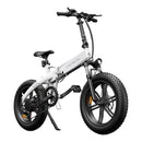 ADO A20F+ 20 Inches Fat Tire Folding Electric Bike With Mudguard Battery Life Up to 40 Miles - Alloy Bike