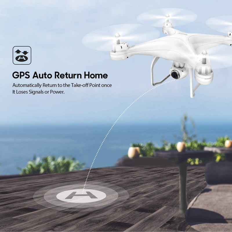 Potensic T25 GPS Drone WIFI FPV RC Drone with 1080P Camera - 2 Batteries and Carrying Case - Gadget Stalls