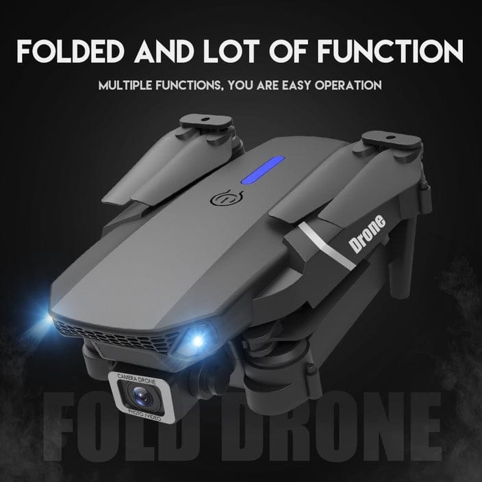 Mini Drone WIFI FPV 4K Dual Camera 3 Batteries Selfie RC LED Quadcopter